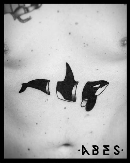 Tattoos - devided kiler whale - 119848